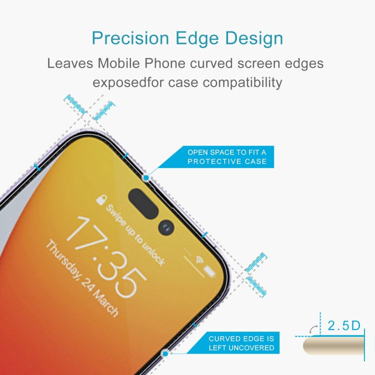 Thumbnail: 10 PCS 0.26mm 9H 2.5D Tempered Glass Film