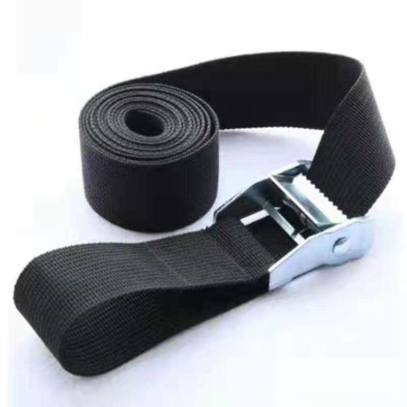 New 6M*25mm Black Tie Down Strap Strong Ratchet Belt Luggage Bag Cargo Lashing W