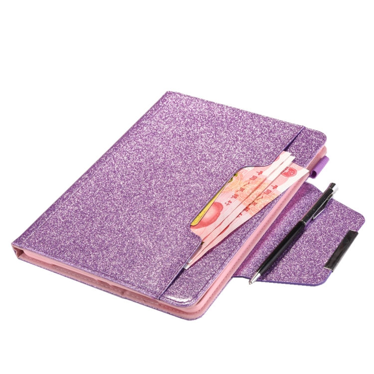 Thumbnail: Glitter Metal Buckle Leather Smart Tablet Case