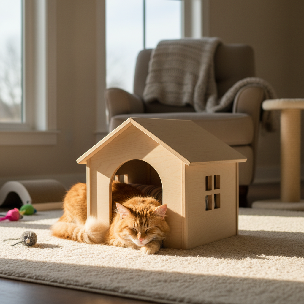 A warm inviting scene unfolds in a sun drenched living room bathed in the soft golden light of late
