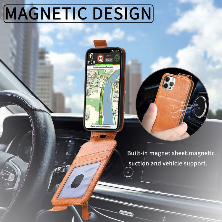 Thumbnail: Zipper Wallet Vertical Flip Leather Phone Case