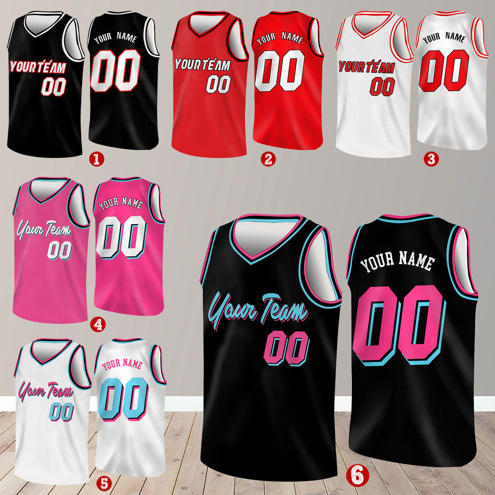 Custom Basketball Jersey Team Name Number 2025 Fashion Women Men Kid Sleeveless 