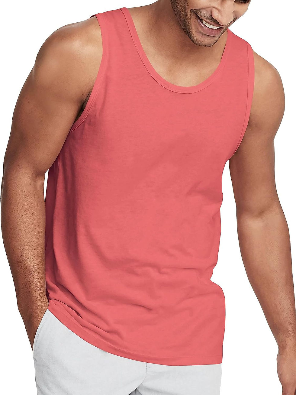 Thumbnail: Hat and Beyond Mens Tank Top Soft Performance Boxing Gym Shirts Plain Muscle Tee