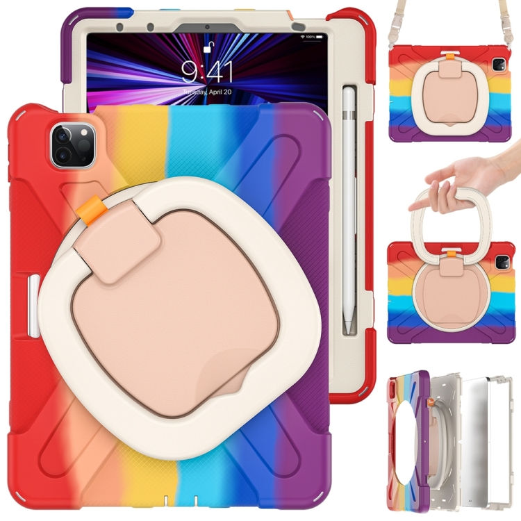 Thumbnail: Silicone Hybrid PC Tablet Case with Holder & Shoulder Strap