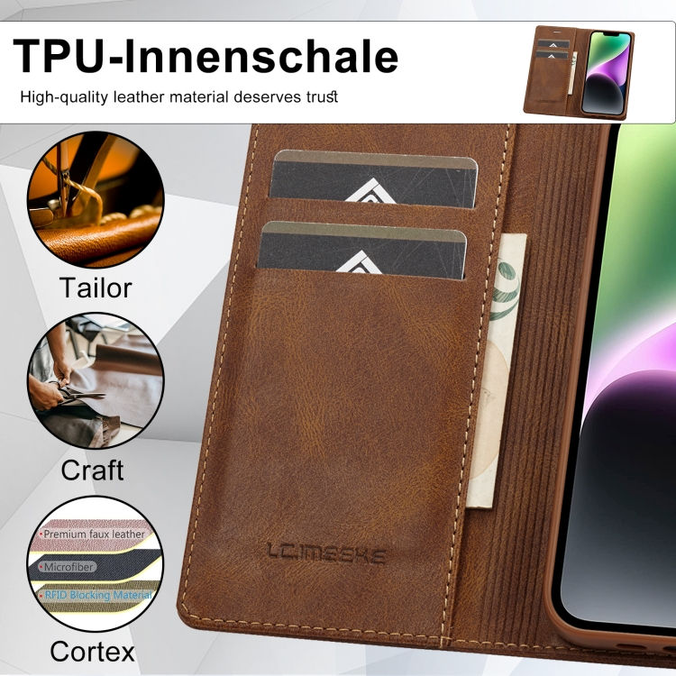 Thumbnail: LC.IMEEKE RFID Anti-theft Leather Phone Case