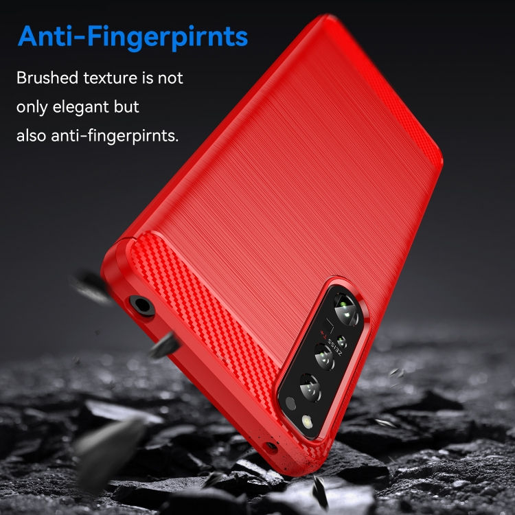 Thumbnail: Brushed Texture Carbon Fiber TPU Phone Case