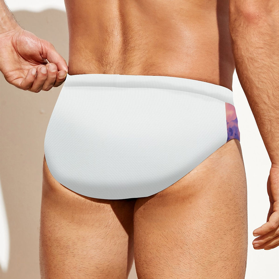 Thumbnail: All-over print Men'S Drawstring Swim Briefs