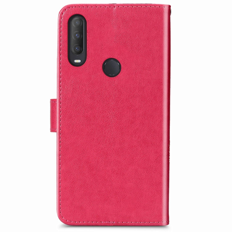 Thumbnail: Four-leaf Clasp Embossed Buckle  Protection Leather Case
