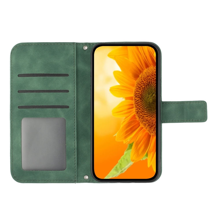 Thumbnail: Skin Feel Sun Flower Pattern Flip Leather Phone Case