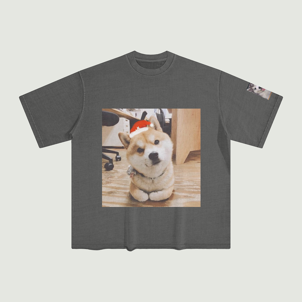Thumbnail: 260G Unisex Washed Raw Edge T-shirt
