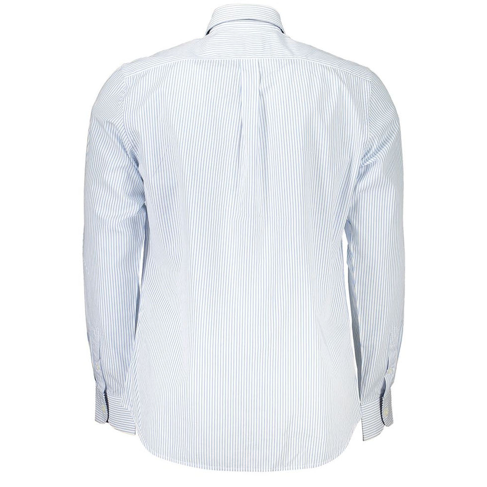Thumbnail: Elegant Striped Button-Down Cotton Shirt