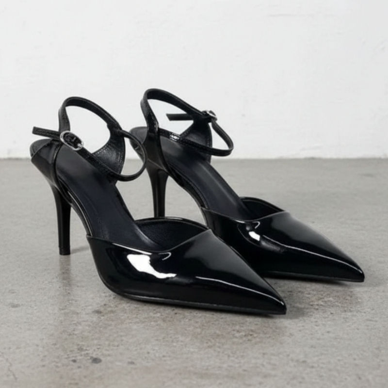 High Heels Women'S Shoes For Business Elegant Pointed Toe Patent Leather Daily O
