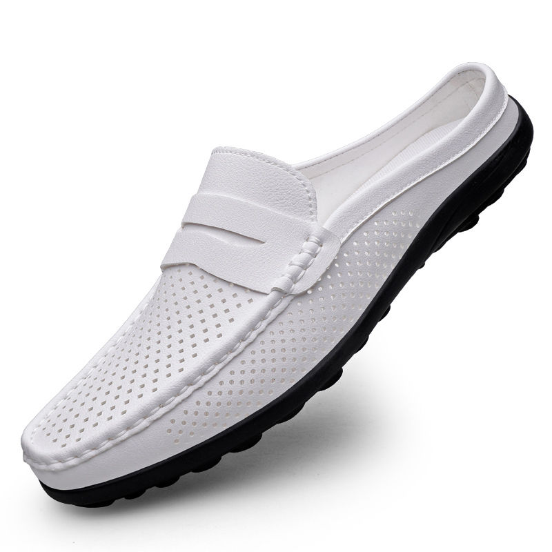 Men'S Shoes Four Seasonal New Hollow Out Leather Soft Sole Breatha