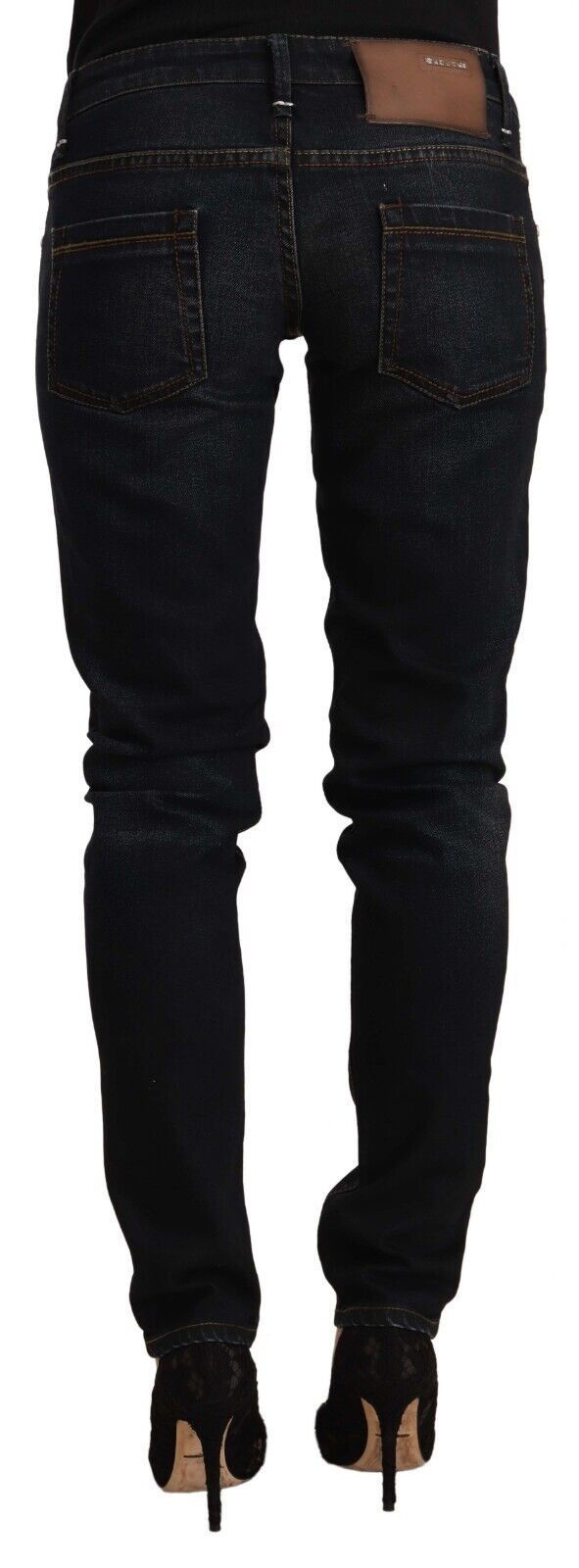 Thumbnail: Chic Black Washed Skinny Jeans for Her