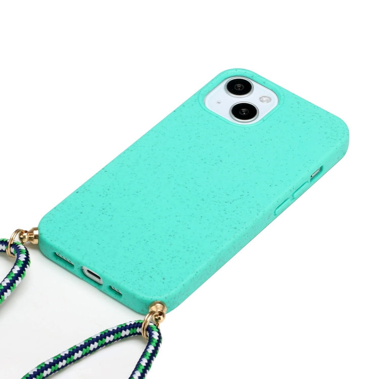 Thumbnail: Wheat Straw Material + TPU Phone Case with Lanyard
