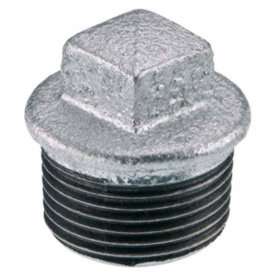 TAPPO IN GHISA ZINCATO 1.1/4" MASCHIO PER TUBO ACQUA
