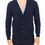 Thumbnail: Chic Blue Wool Blend Cardigan Sweater