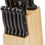 Thumbnail: amazon basics Stainless Steel Knife Set with High-carbon Blades and Pine Wood Bl