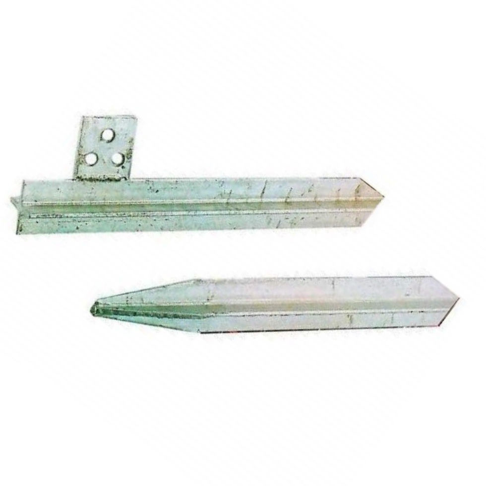 Thumbnail: PALO PALETTO DISPERSORE DI TERRA A CROCE MT. 1,5 150 cm + BULLONE OMAGGIO