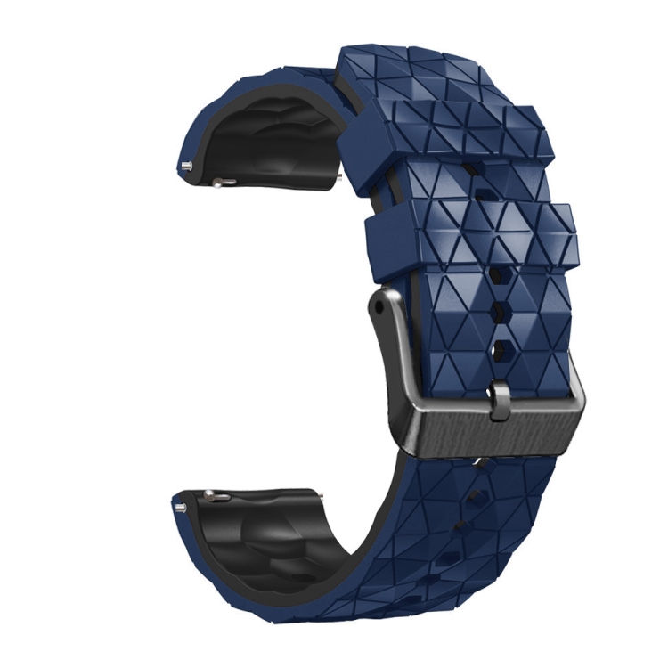 Thumbnail: 22mm Football Pattern Two-Color Silicone Strap