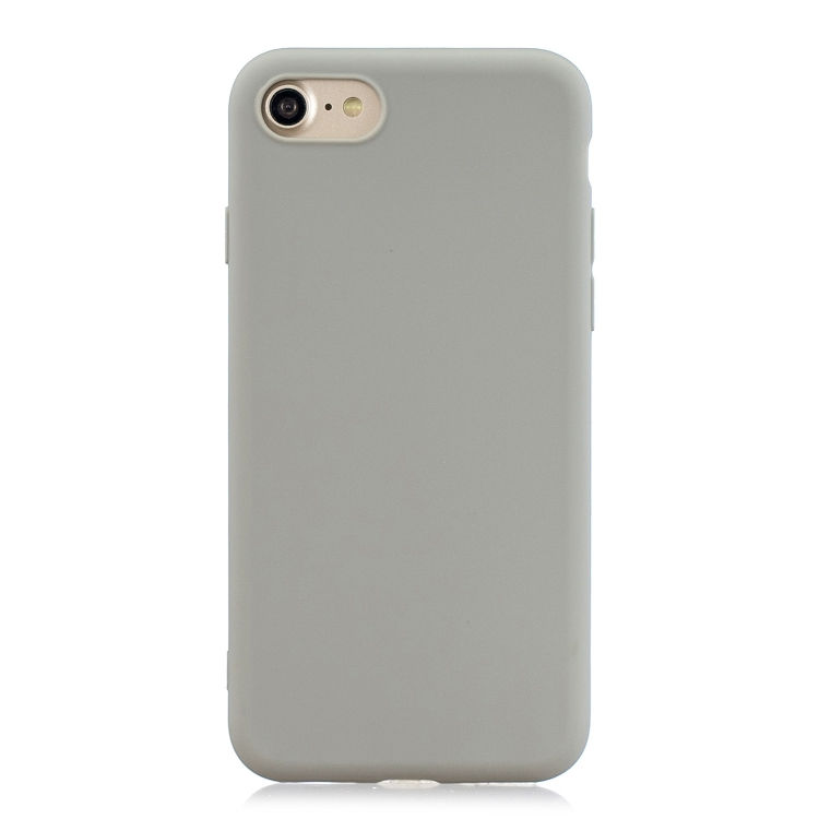 Thumbnail: For iPhone SE (2020) Solid Color Aatte TPU Phone Case