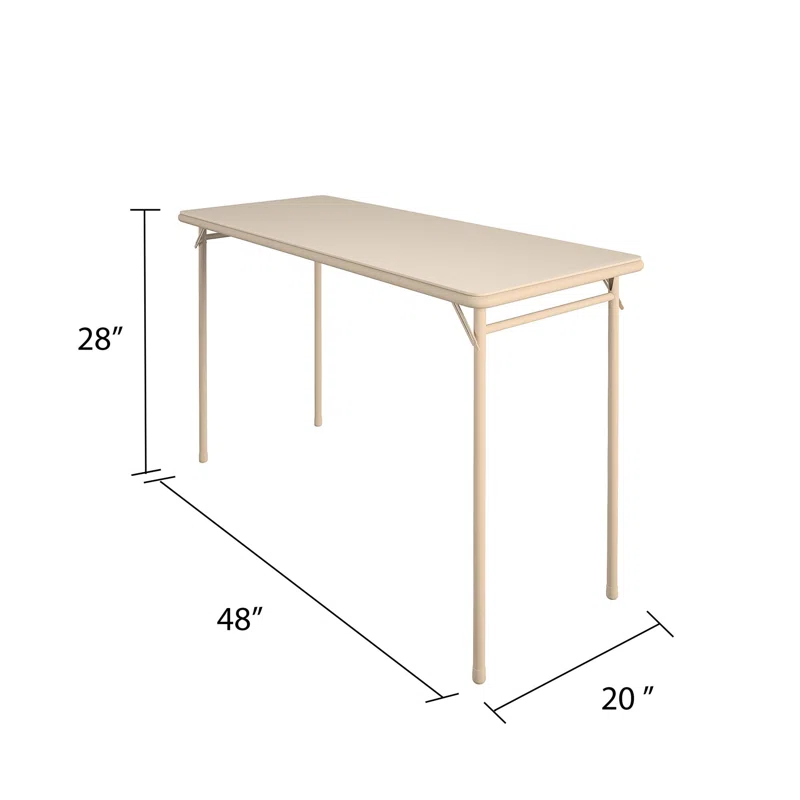 Thumbnail: 20" X 48" Vinyl Top Serving Folding Table