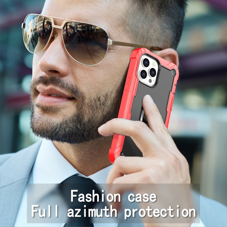 Thumbnail: PC + Rubber 3-layers Shockproof Protective Case with Rotating Holder