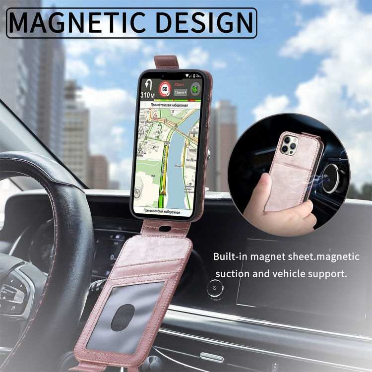 Thumbnail: Zipper Wallet Vertical Flip Leather Phone Case