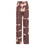Thumbnail: HEYounGIRL Brown Gray Tie Dye Print Harajuku Jeans Women