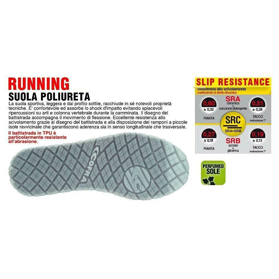 Thumbnail: SCARPA BASSA NERA ANTINFORTUNISTICA CALZATURE MONTI S3 SRC COFRA VARIE MISURE...