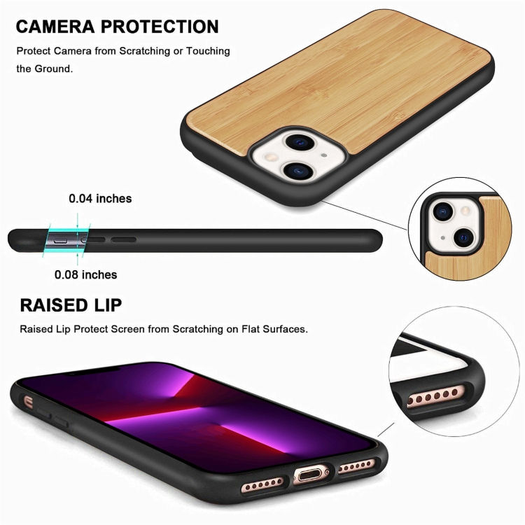 Thumbnail: Wood Veneer TPU Shockproof Phone Case