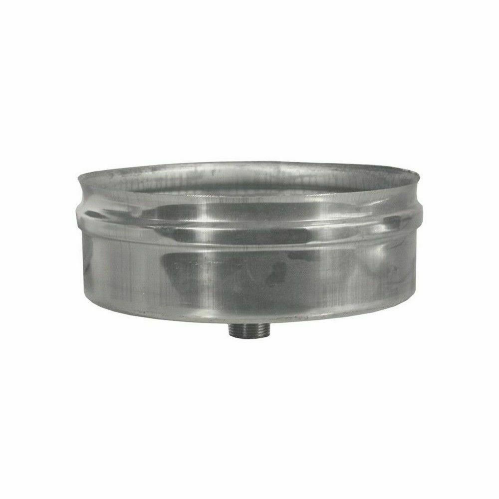 TAPPO SCARICO CONDENSA CANNA FUMARIA AISI 304 ACCIAIO STUFA PELLET VARIE MISU...