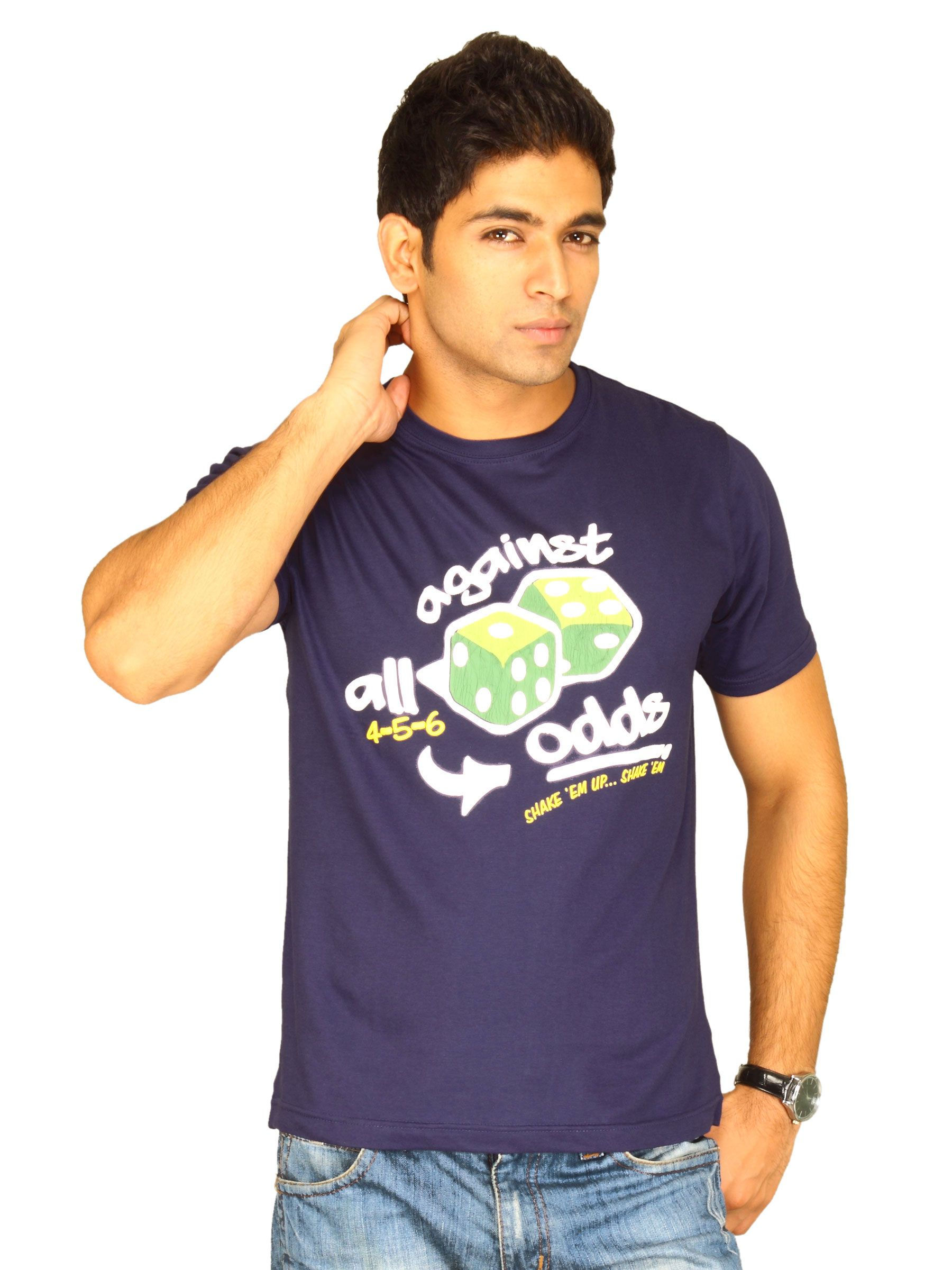 Probase Men's Against All Odds Navy T-shirt