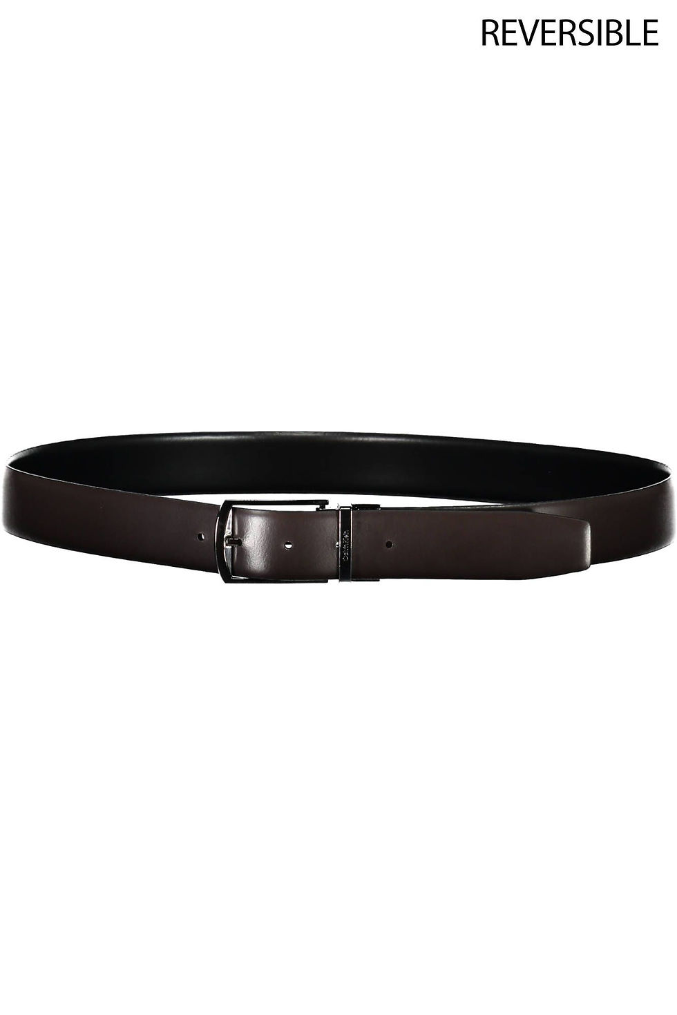 Thumbnail: Reversible Black Leather Belt