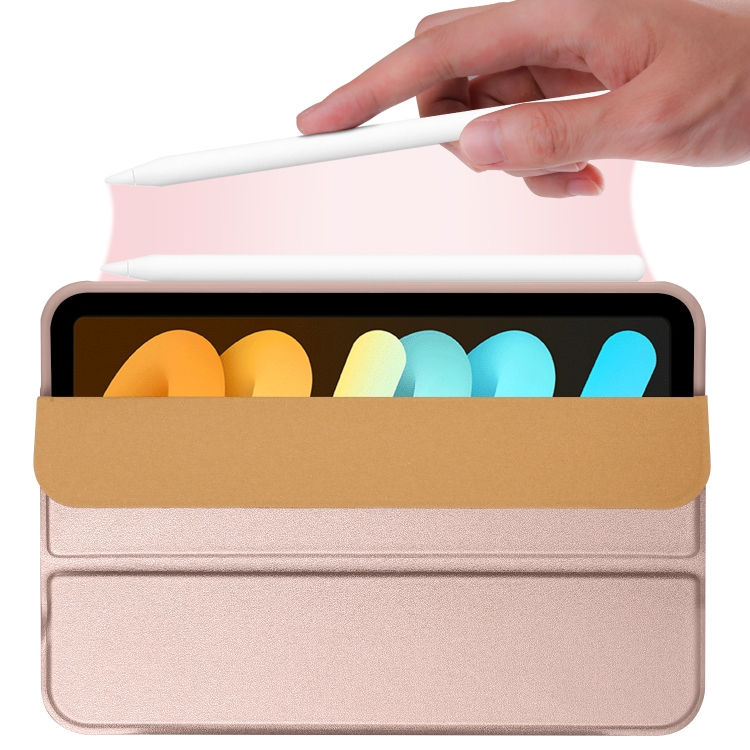 Thumbnail: 3-folding Horizontal Flip Honeycomb TPU Shockproof + PU Leather Case with Holder