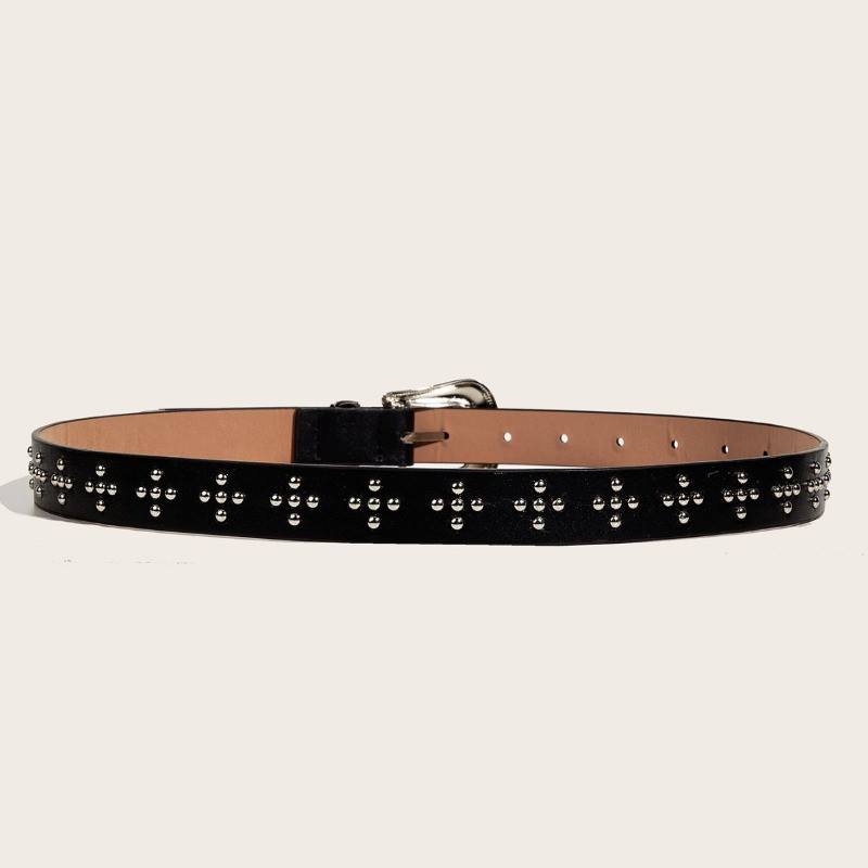European American Style Retro Exquisite Metal-Embossed Buckle Belt Fashionable view 5