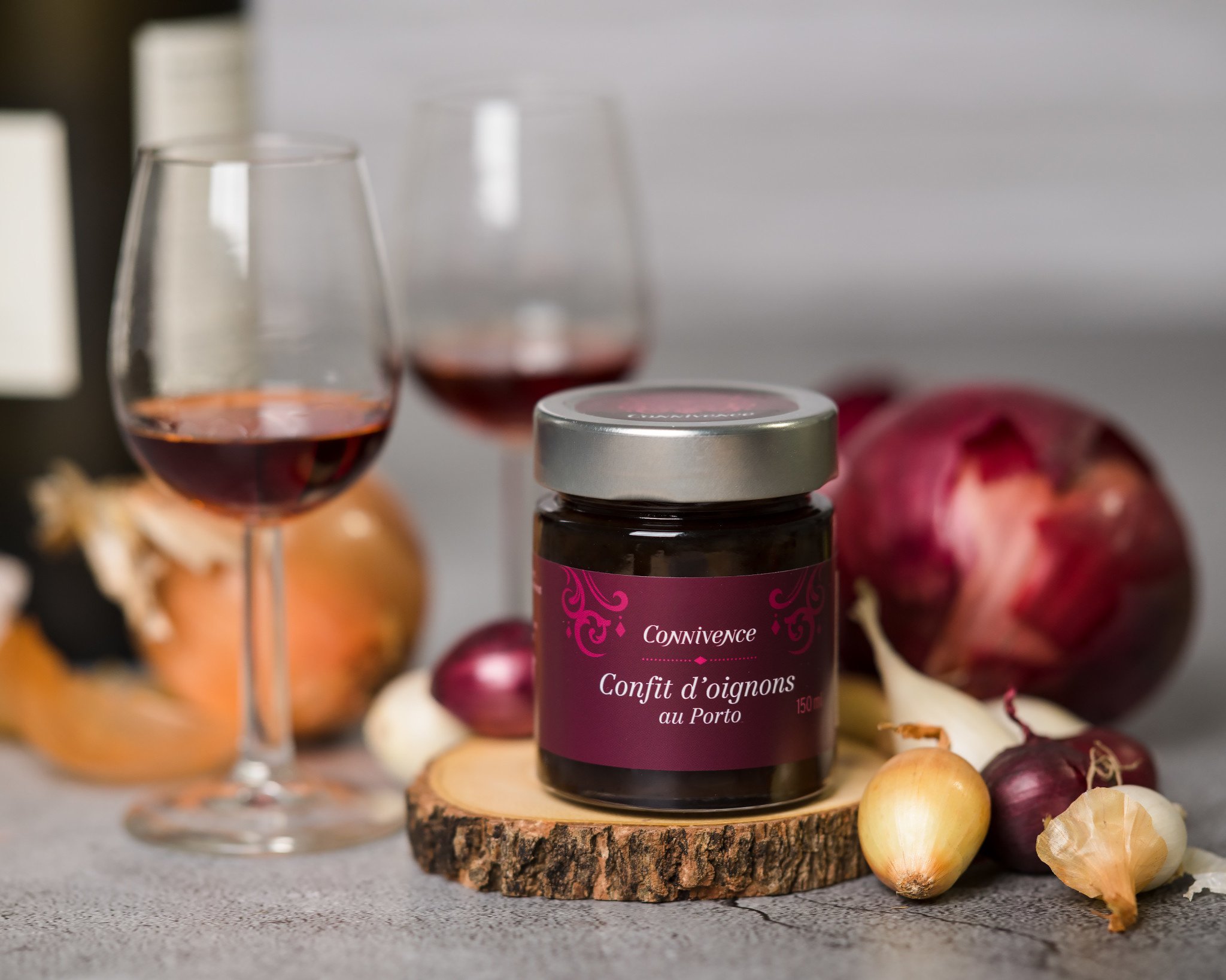Confit d'Oignons au Porto 135 g | Concept Connivence