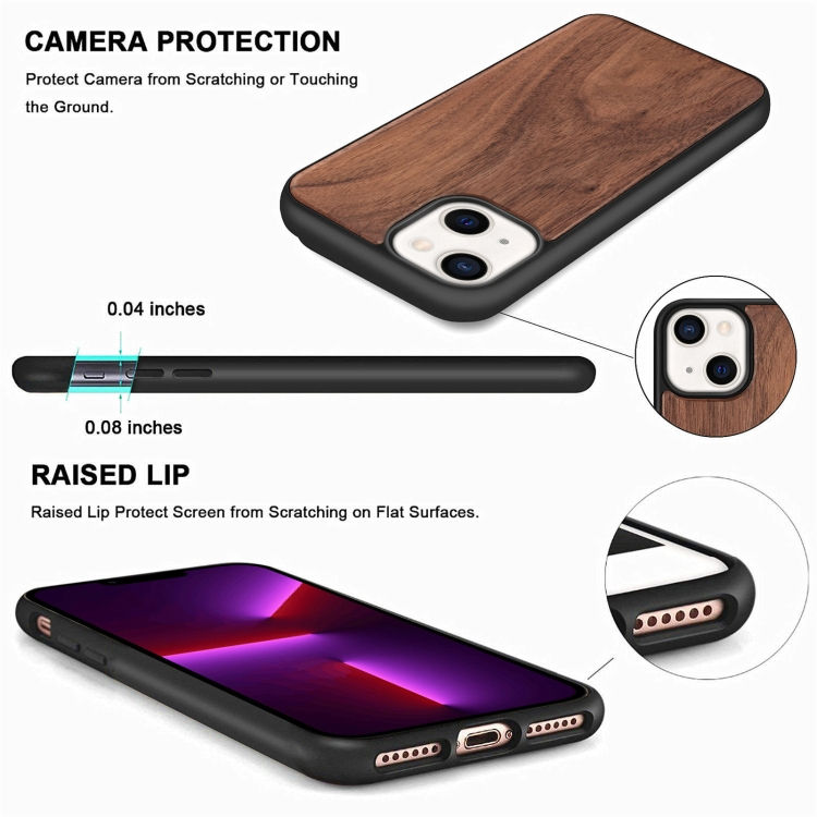 Thumbnail: Wood Veneer TPU Shockproof Phone Case