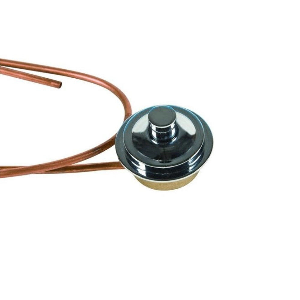 PULSANTE IN OTTONE SCARICO CASSETTA CROMO TUBO IN RAME X 159 83C tipo catis