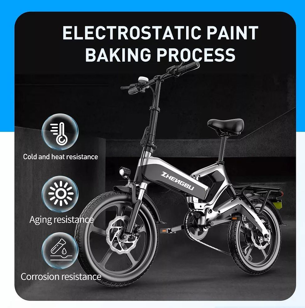 Thumbnail: ZHENGBU K6 16" dual full suspension electric bicycle 36v 48v 400w mini ebike 16 