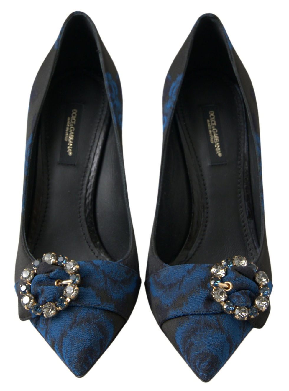 Thumbnail: Elegant Blue Crystal Embellished Pumps