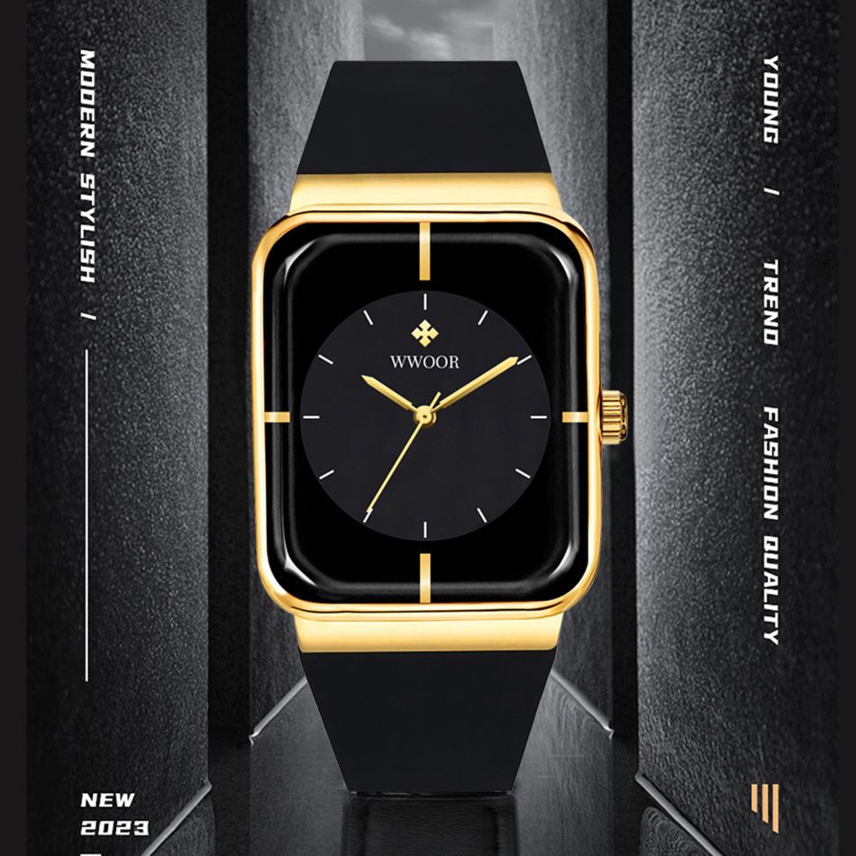 WWOOR Men'S Watches Watch for Men Gold Stainless Steel