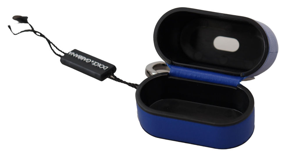 Thumbnail: Elegant Blue Leather Airpods Case