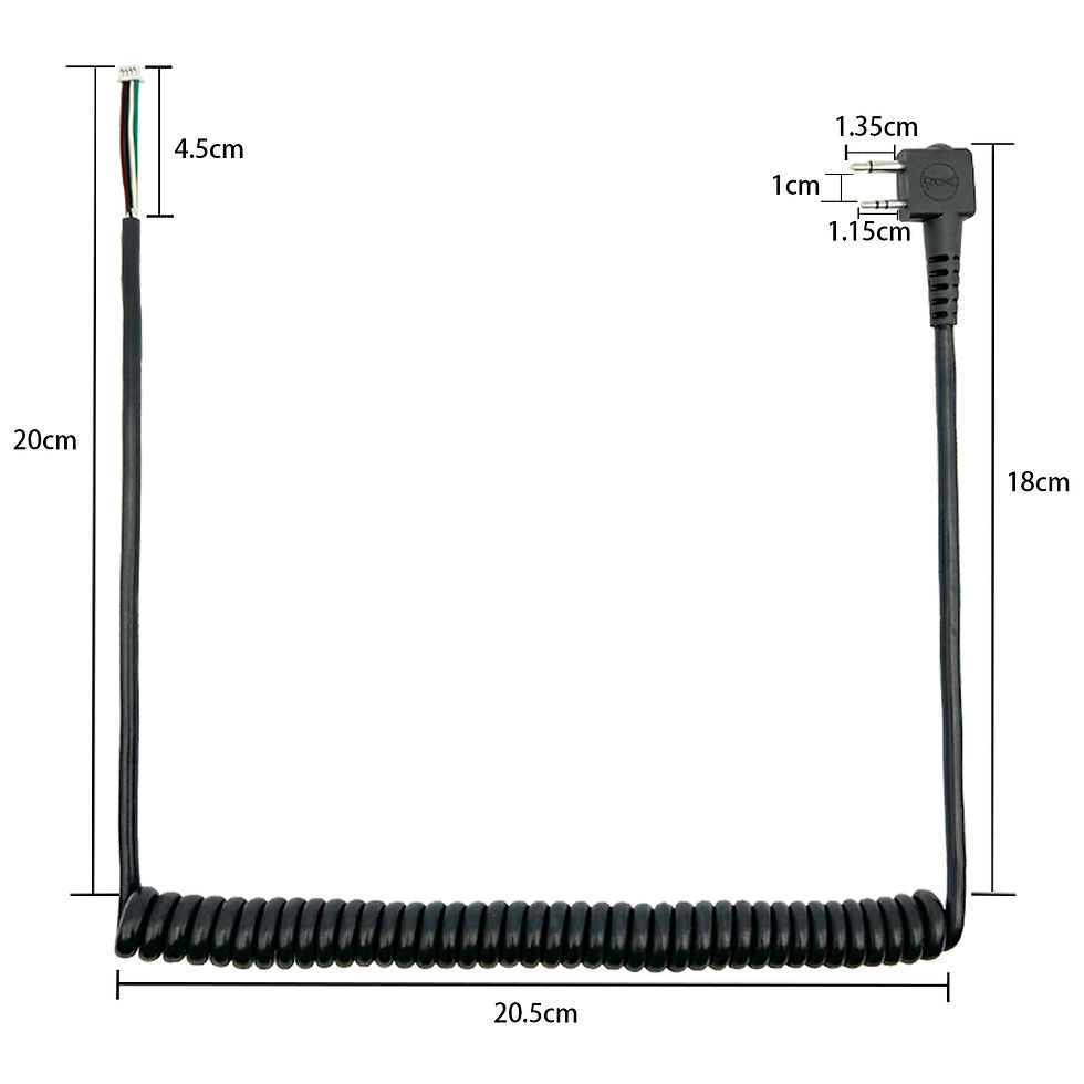 Thumbnail: Replacement Microphone Cable Compatible With IC-F1000 IC-F1000D IC-F2000 Speaker