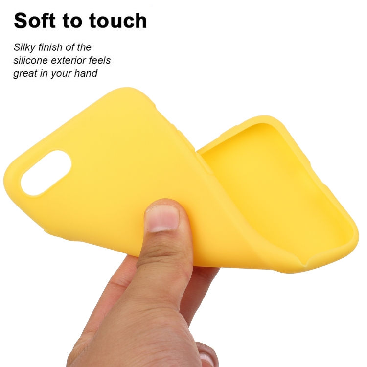 Thumbnail: For iPhone SE (2020) Solid Color Aatte TPU Phone Case