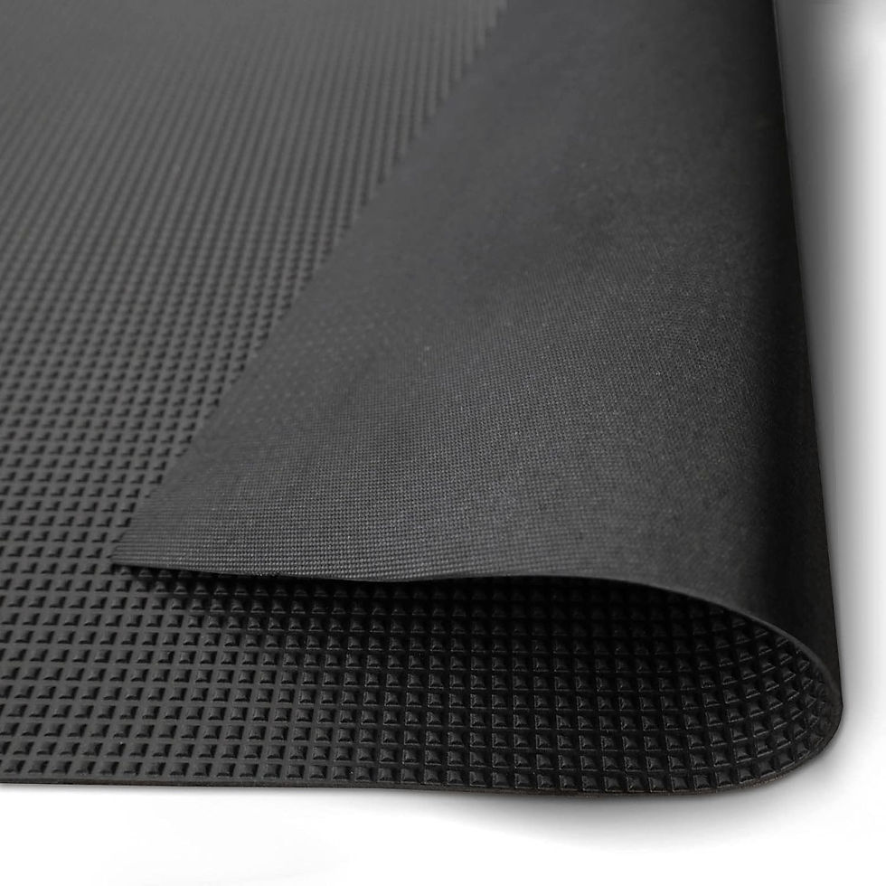 Thumbnail: PAVIMENTO COPRIPAVIMENTO IN GOMMA TAPPETO piramide sp. 3mm NERO H. 120 al metro