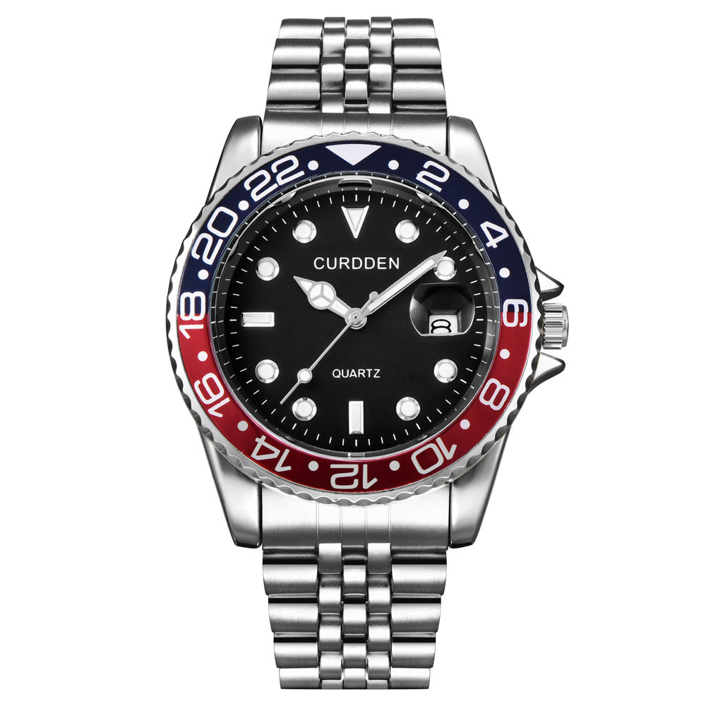 Men Watches Students Boys Stainless Steel Band Casual Calen