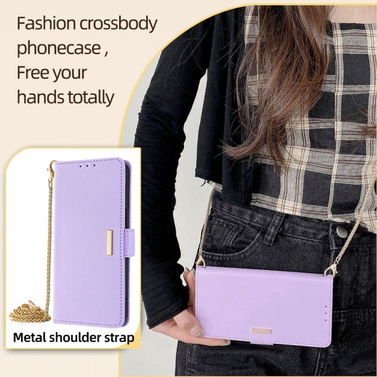 Thumbnail: Crossbody Chain Leather Phone Case
