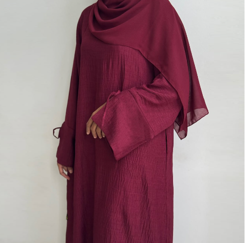 2025 New Solid Color Ramadan Abaya for Women (One Piece)