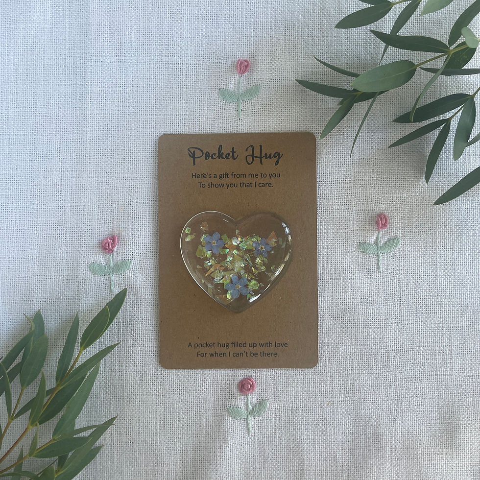 Thumbnail: Forget-me-not Heart Pocket Hug